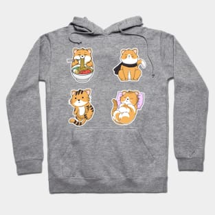 Funny Cute Cat Sticker Pack for cat lover Hoodie